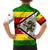 Zimbabwe Christmas Family Matching Tank Maxi Dress and Hawaiian Shirt with Festive Santa Palm Tree and Red Yellow Green Flag - Wonder Print Shop