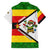 Zimbabwe Christmas Family Matching Tank Maxi Dress and Hawaiian Shirt with Festive Santa Palm Tree and Red Yellow Green Flag - Wonder Print Shop