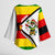 Zimbabwe Christmas Kimono Sleeve Blouse with Festive Santa Palm Tree and Red Yellow Green Flag - Wonder Print Shop