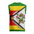 Zimbabwe Christmas Knitted V-Neck Vest with Festive Santa Palm Tree and Red Yellow Green Flag - Wonder Print Shop