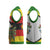 Zimbabwe Christmas Knitted V-Neck Vest with Festive Santa Palm Tree and Red Yellow Green Flag - Wonder Print Shop
