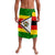 Zimbabwe Christmas Lavalava with Festive Santa Palm Tree and Red Yellow Green Flag - Wonder Print Shop