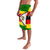 Zimbabwe Christmas Lavalava with Festive Santa Palm Tree and Red Yellow Green Flag - Wonder Print Shop
