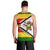 Zimbabwe Christmas Men Tank Top with Festive Santa Palm Tree and Red Yellow Green Flag - Wonder Print Shop