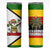 Zimbabwe Christmas Skinny Tumbler with Festive Santa Palm Tree and Red Yellow Green Flag - Wonder Print Shop