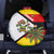 Zimbabwe Christmas Spare Tire Cover with Festive Santa Palm Tree and Red Yellow Green Flag - Wonder Print Shop