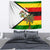 Zimbabwe Christmas Tapestry with Festive Santa Palm Tree and Red Yellow Green Flag - Wonder Print Shop