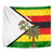 Zimbabwe Christmas Tapestry with Festive Santa Palm Tree and Red Yellow Green Flag - Wonder Print Shop