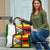 Zimbabwe Christmas Travel Bag with Festive Santa Palm Tree and Red Yellow Green Flag - Wonder Print Shop