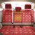 Macedonia Christmas Back Car Seat Cover with Traditional Santa and Yellow Sun Motif - Wonder Print Shop