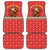 Macedonia Christmas Car Mats with Traditional Santa and Yellow Sun Motif - Wonder Print Shop