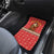 Macedonia Christmas Car Mats with Traditional Santa and Yellow Sun Motif - Wonder Print Shop