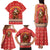 Macedonia Christmas Family Matching Tank Maxi Dress and Hawaiian Shirt with Traditional Santa and Yellow Sun Motif - Wonder Print Shop