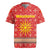 Macedonia Christmas Rugby Jersey with Traditional Santa and Yellow Sun Motif - Wonder Print Shop