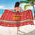 Macedonia Christmas Sarong with Traditional Santa and Yellow Sun Motif - Wonder Print Shop