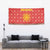 Macedonia Christmas Tapestry with Traditional Santa and Yellow Sun Motif - Wonder Print Shop