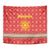 Macedonia Christmas Tapestry with Traditional Santa and Yellow Sun Motif - Wonder Print Shop