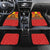 Macedonia Christmas Car Mats with Yellow Sun, Santa, and Festive Tree Motif - Wonder Print Shop