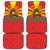 Macedonia Christmas Car Mats with Yellow Sun, Santa, and Festive Tree Motif - Wonder Print Shop
