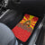 Macedonia Christmas Car Mats with Yellow Sun, Santa, and Festive Tree Motif - Wonder Print Shop