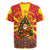 Macedonia Christmas Rugby Jersey with Yellow Sun, Santa, and Festive Tree Motif - Wonder Print Shop