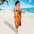 Macedonia Christmas Sarong with Yellow Sun, Santa, and Festive Tree Motif - Wonder Print Shop