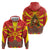 Macedonia Christmas Zip Hoodie with Yellow Sun, Santa, and Festive Tree Motif - Wonder Print Shop