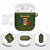 Romania Christmas AirPods Case with Map Tricolor Flag Golden Eagle and Santa Motif - Wonder Print Shop