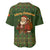 Romania Christmas Baseball Jersey with Map Tricolor Flag Golden Eagle and Santa Motif - Wonder Print Shop