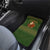 Romania Christmas Car Mats with Map Tricolor Flag Golden Eagle and Santa Motif - Wonder Print Shop