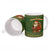 Romania Christmas Ceramic Mug with Map Tricolor Flag Golden Eagle and Santa Motif - Wonder Print Shop