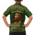 Romania Christmas Family Matching Long Sleeve Bodycon Dress and Hawaiian Shirt with Map Tricolor Flag Golden Eagle and Santa Motif - Wonder Print Shop