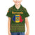 Romania Christmas Family Matching Mermaid Dress and Hawaiian Shirt with Map Tricolor Flag Golden Eagle and Santa Motif - Wonder Print Shop