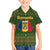 Romania Christmas Family Matching Puletasi and Hawaiian Shirt with Map Tricolor Flag Golden Eagle and Santa Motif - Wonder Print Shop