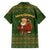 Romania Christmas Family Matching Tank Maxi Dress and Hawaiian Shirt with Map Tricolor Flag Golden Eagle and Santa Motif - Wonder Print Shop