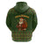 Romania Christmas Hoodie with Map Tricolor Flag Golden Eagle and Santa Motif - Wonder Print Shop