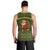 Romania Christmas Men Tank Top with Map Tricolor Flag Golden Eagle and Santa Motif - Wonder Print Shop