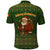 Romania Christmas Polo Shirt with Map Tricolor Flag Golden Eagle and Santa Motif - Wonder Print Shop