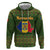Romania Christmas Zip Hoodie with Map Tricolor Flag Golden Eagle and Santa Motif - Wonder Print Shop