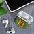 Romania Christmas AirPods Case with Green and Red Pattern Golden Eagle and Santa Motif - Wonder Print Shop