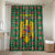 Romania Christmas Bathroom Set with Green and Red Pattern Golden Eagle and Santa Motif - Wonder Print Shop