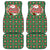 Romania Christmas Car Mats with Green and Red Pattern Golden Eagle and Santa Motif - Wonder Print Shop