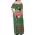 Romania Christmas Family Matching Off Shoulder Maxi Dress and Hawaiian Shirt with Green and Red Pattern Golden Eagle and Santa Motif - Wonder Print Shop