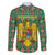 Romania Christmas Family Matching Puletasi and Hawaiian Shirt with Green and Red Pattern Golden Eagle and Santa Motif - Wonder Print Shop