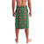 Romania Christmas Lavalava with Green and Red Pattern Golden Eagle and Santa Motif - Wonder Print Shop