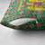 Romania Christmas Pillow Cover with Green and Red Pattern Golden Eagle and Santa Motif - Wonder Print Shop