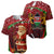 Kenya Christmas Baseball Jersey with Santa Claus Spear and Red Green Harambee Crest - Wonder Print Shop