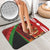 Kenya Christmas Bathroom Set with Santa Claus Spear and Red Green Harambee Crest - Wonder Print Shop