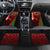 Kenya Christmas Car Mats with Santa Claus Spear and Red Green Harambee Crest - Wonder Print Shop