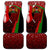 Kenya Christmas Car Mats with Santa Claus Spear and Red Green Harambee Crest - Wonder Print Shop